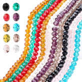 مهره کریستال تراش سایز 6 وارداتی مهره سنگی تراش برای ساخت دستبند مهره کریستالی سایز 6 رنگی مهره اکسسوری لباس و زیورآلات بند مهره کریستال تراش 90 تا 100 عددی