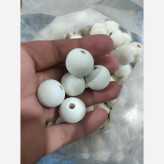 مهره چوبی گرد خام 20 میلیمتری مهره چوبی طبیعی برای مکرومهبافی مهره چوبی سوراخدار صنایع دستی مهره چوبی ساخت دستبند و اکسسوری مهره چوبی خام 20 میلیمتری طبیعی
