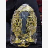ست آینه شمعدان اقتصادی چهار رنگ(25 سانتی)
