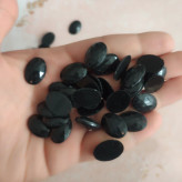نگین بیضی تراش خورده مشکی اعلا